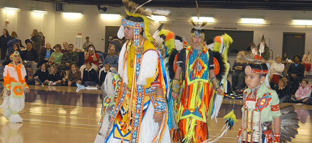 Winnebago Dance Team at the Lied Activity Center in Bellevue, Nebraska